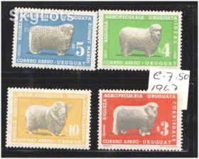 Фауна Фауна ^/--/^ NM Фауна  Уругвай 1967 г MNH - ^_^^^ NM Фауна Уругвай 1967 MNH - фото фото фото
