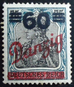 НДР, ФРН ГДР, ФРГ ^/--/^ Германия Данциг 1921 /--/ г. № 63 * ^_^^^ Німеччина Данциг 1921 /--/ р. No 63* - фото фото фото