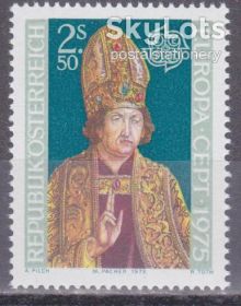 Австрія Австрия ^/--/^ Австрия 1975 ЕВРОПА-СЕПТ РЕЛИГИЯ ИЗОБРАЗИТЕЛЬНОЕ ИСКУССТВО КАРТИНА ПОРТРЕТ СВЯЩЕННИК Mi.1487** MNH ^_^^^ Австрія 1975 ЄВРОПА-СЕПТ РЕЛІГІЯ ВИЗНАЧНЕ МИСТЕЦТВО КАРТИНА ПОРТРЕТ СВЯЩЕННИК Mi.1487** MNH - фото фото фото