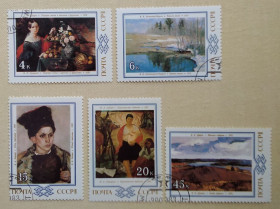 Мистецтво Искусство ^/--/^ СССР 1983 г - Живопись Белоруссии, гаш ^_^^^ СРСР 1983 — Живопис Білорусії, гаш - фото фото фото