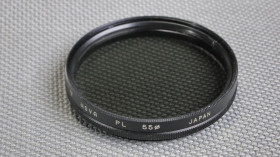 Світлофільтри Светофильтры ^/--/^ HOYA Polarizer PL 55 /--/ мм. поляризационный светофильтр 100% оригинал Japan Вживане ^_^^^ HOYA Polarizer PL 55 мм поляризаційний світлофільтр 100% оригінал Japan - фото фото фото