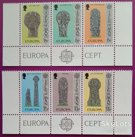 Великобританія Великобритания ^/--/^ Мэн 1978 Европа CEPT памятники Mi 122-127 MNH низ малых листов ^_^^^ Мен 1978 Європа CEPT пам'ятки Mi 122-127 MNH низ малих листів - фото фото фото