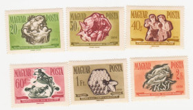 Угорщина Венгрия ^/--/^ Венгрия 1958 г. №  1536‑1541 ** серия ^_^^^ Угорщина 1958 р. No 1536-1541 ** серія - фото фото фото