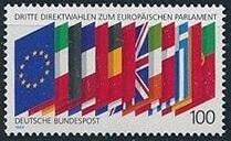 Інше Другое ^/--/^ ФРГ Флаги Европарламент 1989 ^_^^^ ФРН Прапори Європарламент 1989 - фото фото фото