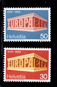 Греція Греция ^/--/^ Швейцария 1969 г  MNH - EUROPA CEPT - ^_^^^ Швейцарія 1969 MNH - EUROPA CEPT - фото фото фото