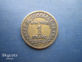 Франція Франция ^/--/^ Монета 1 франк Франция 1924 ^_^^^ Монета 1 франк Франція 1924 - фото фото фото