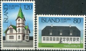 Ісландія Исландия ^/--/^ Исландия 1978 Европа CEPT Mi 530-531 MNH ^_^^^ 1978 Європа CEPT Mi 530-531 MNH - фото фото фото
