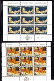 Мистецтво Искусство ^/--/^ Искусство .  Югославия 1975 г   MNH  - 2 /--/ а м/листа - ^_^^^ Югославія 1975 р MNH - 2 /--/ а м/листа - - фото фото фото