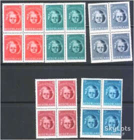 Балтійські країни Балтийские страны ^/--/^ Нидерланды 1945 г   MNH -  личности - квартблоки ^_^^^ Нідерланди 1945 MNH - особи - квартблоки - фото фото фото