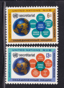 Інші країни Другие страны ^/--/^ ZM ООН 1968 г  MNH ^_^^^ ZM ООН 1968 MNH - фото фото фото