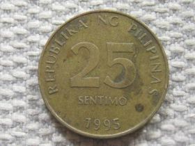 Філіппіни Филиппины ^/--/^ Филиппины 25 сентимо 1995 года 4159 ^_^^^ Філіппіни 25 вересня 1995 4159 - фото фото фото