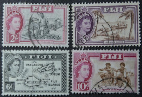 Інше Другое ^/--/^ Британские колонии Фиджи  Елизавета II 1954-1959 ^_^^^ Британські колонії Фіджі Єлизавета II 1954-1959 - фото фото фото
