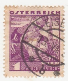 Австрія Австрия ^/--/^ Австрия  1934 г. № 598 гашеная ^_^^^ Австрія 1934 р. No 598 гашена - фото фото фото