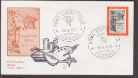 Європа Европа ^/--/^ Италия 1973 ХУДОЖНИК САЛЬВАТОР РОЗА ЖИВОПИСЬ ИСКУССТВО КАРТИНА МУЗЫКАЛЬНЫЕ ИНСТРУМЕНТЫ КПД Mi.1398 ^_^^^ Італія 1973 ХУДОЖНИК САЛЬВАТОР ЖИВОПИС МУЗИКАЛЬНІ ІНСТРУМЕНТИ ККД Mi.1398 - фото фото фото