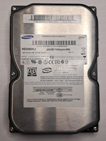Жорсткі диски Жесткие диски ^/--/^ Жорсткий диск 3.5&amp;quot; 80 /--/ GB Samsung SpinPoint SATA II  (HD /--/ 080 /--/ HJ) — Несправний / S.M.A.R.T. Bad / На донорство ^_^^^ Жесткий диск 3.5&amp;quot; 80 /--/ GB Samsung SpinPoint SATA II (HD /--/ 080 /--/ HJ) — Неисправный / S.M.A.R.T. Bad / На донорство - фото фото фото