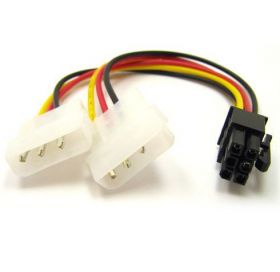 Інше Другое ^/--/^ Перехідник живлення відеокарти 6 /--/ pin to 2 /--/ molex ^_^^^ Переходник питания видеокарты 6 /--/ pin to 2 /--/ molex - фото фото фото