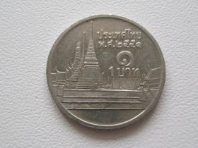 Таїланд Таиланд ^/--/^ Таиланд 1 бат 2008 года 21750 ^_^^^ Таїланд 1 бат 2008 року 21750 - фото фото фото
