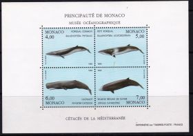 Фауна Фауна ^/--/^ Монако,дельфин,кашалот,блок- 12 михель евро ^_^^^ Монако,дельфін, Кашалот, блок - 12 михель євро - фото фото фото