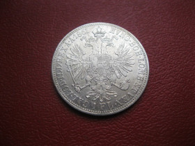 Австро-Угорщина Австро-Венгрия ^/--/^ Австрия 1 флорин  (florin) 1861 г. Серебро .Оригинал .Состояние ! ^_^^^ Австрія 1 флорин (florin) 1861 р. Срібло .Оригінал . Стан ! - фото фото фото