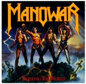 Платівки Пластинки ^/--/^ Manowar ‎- Fighting The World - 1987.  (LP). 12. Gold Vinyl. Пластинка. Europe. S/S. ^_^^^ Manowar / Fighting The World (1987) (LP). 12. Gold Vinyl. Платівка. Europe. S/S. - фото фото фото