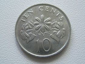 Сінгапур Сингапур ^/--/^ Сингапур 10 центов 1991 года 30160 ^_^^^ Сінгапур 10 центів 1991 року 30160 - фото фото фото