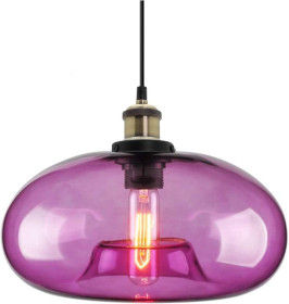 Люстри, плафони Люстры, плафоны ^/--/^ люстра - TECH 26 /--/ cm Purple Glass Pendant Light Industrial Vintage Hanging Light for Kitchen Island Bedroom Dining Room Adjustable Height E /--/ 27 Bulb Compatible   (Purple) [Energy Class E] ^_^^^ люстра - TECH 28 /--/ cm Purple Glass Pendant Light Industrial Vintage Hanging Light for Kitchen Island Bedroom Dining Room Adjustable Height E /--/ 27 Bulb Compatible (Purple) [Energy Class E] - фото фото фото