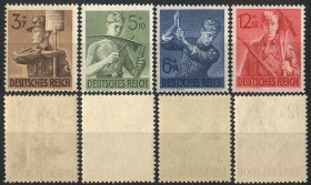 Третій Рейх (-) Третий Рейх (-) ^/--/^ 1943 - Рейх - Трудова служба Mi.850-53 ** ^_^^^ 1943 - Рейх - Трудовая служба Mi.850-53 ** - фото фото фото