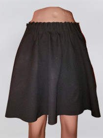 Спідниці Юбки ^/--/^ Черная короткая женская юбка солнце клеш Zara Basic ^_^^^ Чорна коротка жіноча спідниця сонце клеш Zara Basic - фото фото фото