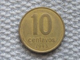 Аргентина Аргентина ^/--/^ Аргентина 10 сентаво 1993 года #5082 ^_^^^ Аргентина 10 сентаво 1993 #5082 - фото фото фото