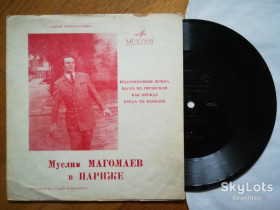 Платівки Пластинки ^/--/^ Муслим Магомаев в Париже-Подмосковные вечера  (2)-VG+, флексі-Мелодія ^_^^^ Муслым Магомаев в Париже-Подмосковные ужины (2)-VG+, флекси-Мелодия - фото фото фото