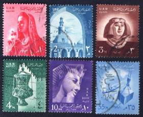 Єгипет Египет ^/--/^ Египет, ОАР  (1958) Национальные символы ^_^^^ Єгипет, ОАР (1958) Національні символи - фото фото фото