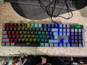 Клавіатури Клавиатуры ^/--/^ Игровая клавиатура с подсветкой RGB GamePro MK /--/ 105 /--/ R USB № 25070214 ^_^^^ Ігрова клавіатура з підсвічуванням RGB GamePro MK /--/ 105 /--/ R USB No 25070214 - фото фото фото