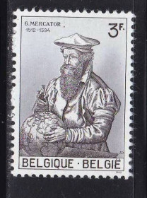 Бенілюкс Бенилюкс ^/--/^ Бельгия  1962 г  MNH - личности Меркатор - ^_^^^ Бельгія 1962 MNH - особистості Меркатор - фото фото фото