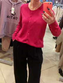 Светри Свитера ^/--/^ Светр Oversize. Benetton. Фуксія. Мягенький. S/M розмір. ^_^^^ Свитер Oversize. Benetton. Фуксия. Мягенький. S/M размер. - фото фото фото