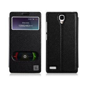 Чохли, сумки Чехлы, сумки ^/--/^ Чехол Xoomz для Xiaomi Redmi Note Litchi Pattern Leather Black (side-open) (XXN /--/ 001) - фото фото фото