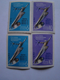 СРСР - СССР - ^/--/^ СССР, Михель, 2009. 2670 /--/ А,2671 /--/ А,2670 /--/ В,2671 /--/ В Слава покорителям космоса. ^_^^^ СРСР, Міхель, 2009. 2670 /--/ А,2671 /--/ А,2670 /--/ В,2671 /--/ В Слава підкорювачам космосу. - фото фото фото
