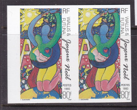 Мистецтво Искусство ^/--/^ Искусство . Уолис и Футуна  1993 г  MNH -  б/з пара  - ^_^^^ Уоліс і Футуна 1993 р MNH - б/з пари - - фото фото фото