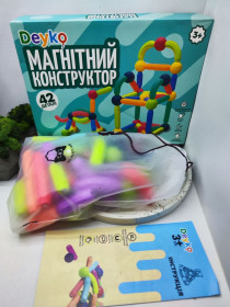 Конструктори Конструкторы ^/--/^ Лот Дитячий магнітний набір 3 /--/ D-конструктор з 46 кольорових деталей для розвитку дитини ^_^^^ Лот Детский магнитный набор 3 /--/ D-конструктор из 46 цветных деталей для развития ребенка - фото фото фото