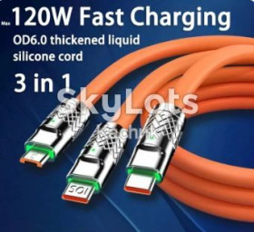 Кабелі Кабели ^/--/^ Кабель USB 3 /--/ в /--/ 1 для заряджання до 120 /--/ W 6 /--/ A ^_^^^ Кабель USB 3 /--/ в /--/ 1 для заряжания до 120 /--/ W 6 /--/ A - фото фото фото