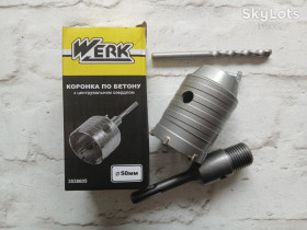 Інше Другое ^/--/^ Коронка для бетону Werk SDS-plus 50 /--/ мм 3538605 ^_^^^ Коронка по бетону WERK SDS-Plus 50 мм (WE /--/ 104050) - фото фото фото