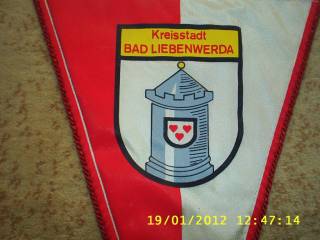 Вимпели, кубки Вымпелы, кубки ^/--/^ Вымпел ГДР Kreisstadt BAD LIEBENWERDA. ^_^^^ Вимпел НДР Kreisstadt BAD LIEBENWERDA - фото фото фото