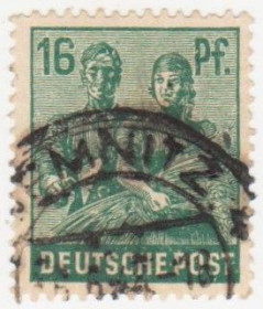 Інше Другое ^/--/^ Германия     ( Союзническая оккупационная зона) 1947 г. №  34 гашеная ^_^^^ Німеччина (Союзницька окупаційна зона) 1947 р. No 34 гашена - фото фото фото