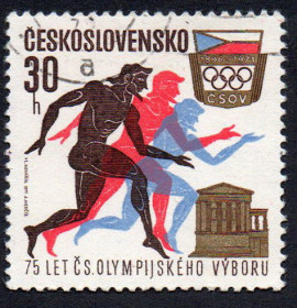 Чехословаччина Чехословакия ^/--/^ Чехословаччина 1971 - 75 років олімпійському комітету  (Г) ^_^^^ Чехословакия 1971 - 75 лет олимпийскому комитету (Г) - фото фото фото