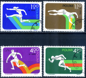 Спорт Спорт ^/--/^ Польша. Чемпионат по легкой атлетике   (серия) 1975 г. ^_^^^ Польща. Чемпіонат з легкої атлетики (серія) 1975 - фото фото фото