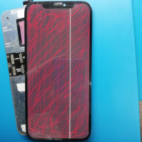 Сенсорні екрани і Дисплеї Сенсорные экраны и Дисплеи ^/--/^ Дисплей Iphone 12 pro max с дефектом имеет полоску и заменен сенсор. ^_^^^ Дисплей Iphone 12 pro max з дефектом має смужку і замінений сенсор. - фото фото фото