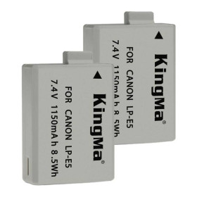 Акумулятори Аккумуляторы ^/--/^ 2-Pack KingMa Canon LP-E /--/ 5 комплект из 2 аккумуляторов ^_^^^ 2 /--/ Pack KingMa Canon LP-E /--/ 5 комплект з 2 акумуляторів - фото фото фото