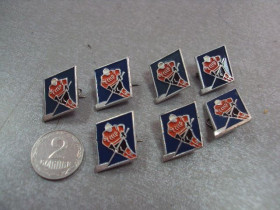 Спортивні Спортивные ^/--/^ знак хоккей хоккеист лот 7 шт №5184 ^_^^^ знак хокей хокеїст лот 7 шт No /--/ 5184 - фото фото фото