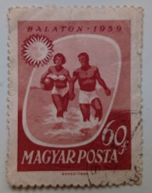 Угорщина Венгрия ^/--/^ Венгрия 1959 Озеро Балатон, 60 /--/ F, гашеная ^_^^^ Угорщина 1959 Озеро Балатон, 60 /--/ F, гашена - фото фото фото