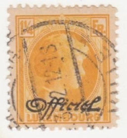 Бенілюкс Бенилюкс ^/--/^ Люксембург officiel  1930 г № 194 гашеная ^_^^^ Люксембург officiel 1930 р. No 194 гашена - фото фото фото