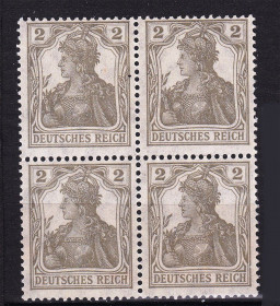 Німецька імперія (-) Германская империя (-) ^/--/^ Германия     1900 г MNH квартблок ^_^^^ 1900 — Німеччина MNH квартблок - фото фото фото